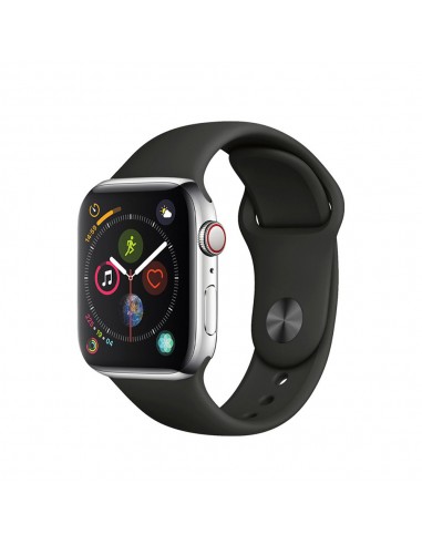 Apple Watch Series 4 Boîtier en acier inoxydable 40mm - Argent pour bénéficier 