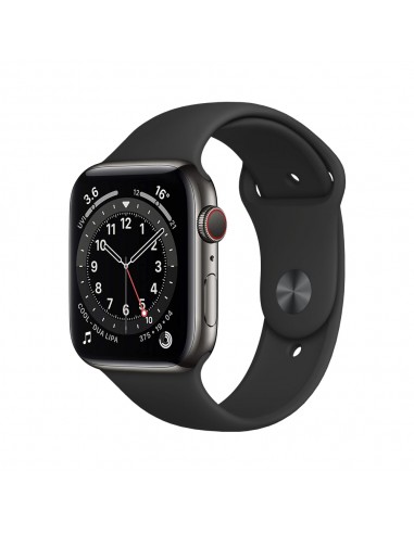 Apple Watch Series 6 Boîtier en acier inoxydable 40mm - Graphite s'inspire de l'anatomie humaine