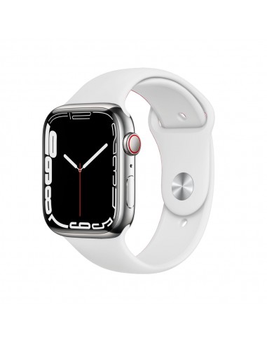 Apple Watch Series 7 Boîtier en acier inoxydable 45mm - Argent suggérées chez