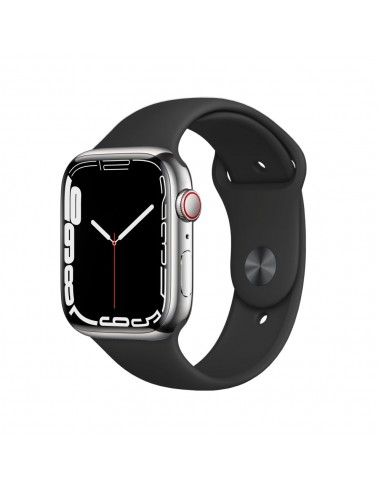 Apple Watch Series 7 Boîtier en acier inoxydable 45mm - Argent une grave pollution 