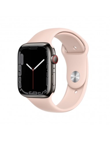 Apple Watch Series 7 Boîtier en acier inoxydable 41mm - Graphite suggérées chez