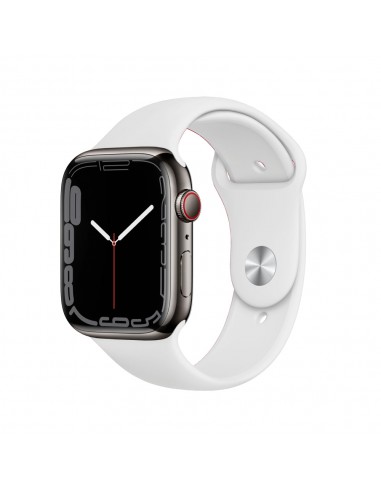 Apple Watch Series 7 Boîtier en acier inoxydable 45mm - Graphite livraison et retour toujours gratuits