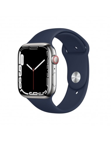 Apple Watch Series 7 Boîtier en acier inoxydable 41mm - Argent français