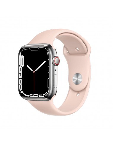 Apple Watch Series 7 Boîtier en acier inoxydable 41mm - Argent de technologie