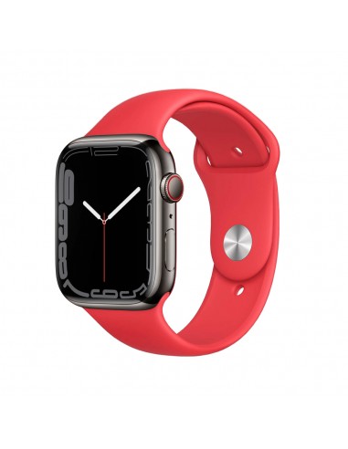 Apple Watch Series 7 Boîtier en acier inoxydable 41mm - Graphite En savoir plus