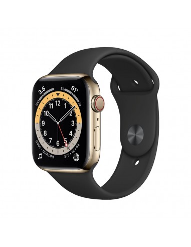 Apple Watch Series 6 Boîtier en acier inoxydable 44mm - Or ouvre sa boutique