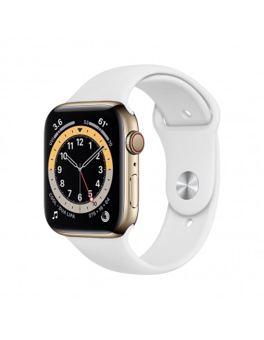 Apple Watch Series 6 Boîtier en acier inoxydable 44mm - Or Découvrez la collection