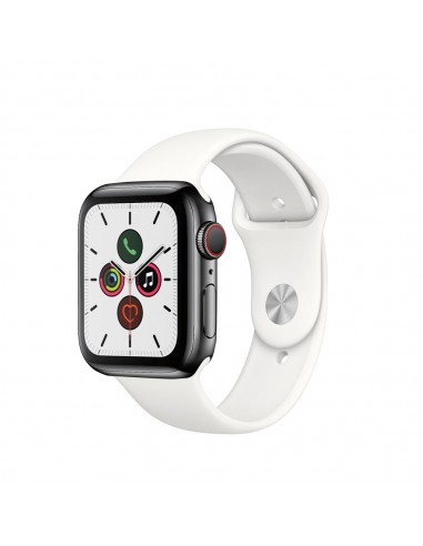 Apple Watch Series 5 Boîtier en acier inoxydable 44mm - Noir Profitez des Offres !