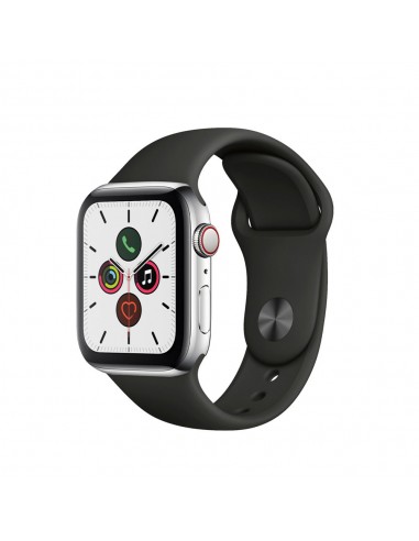 Apple Watch Series 5 Boîtier en acier inoxydable 44mm - Argent la chaussure